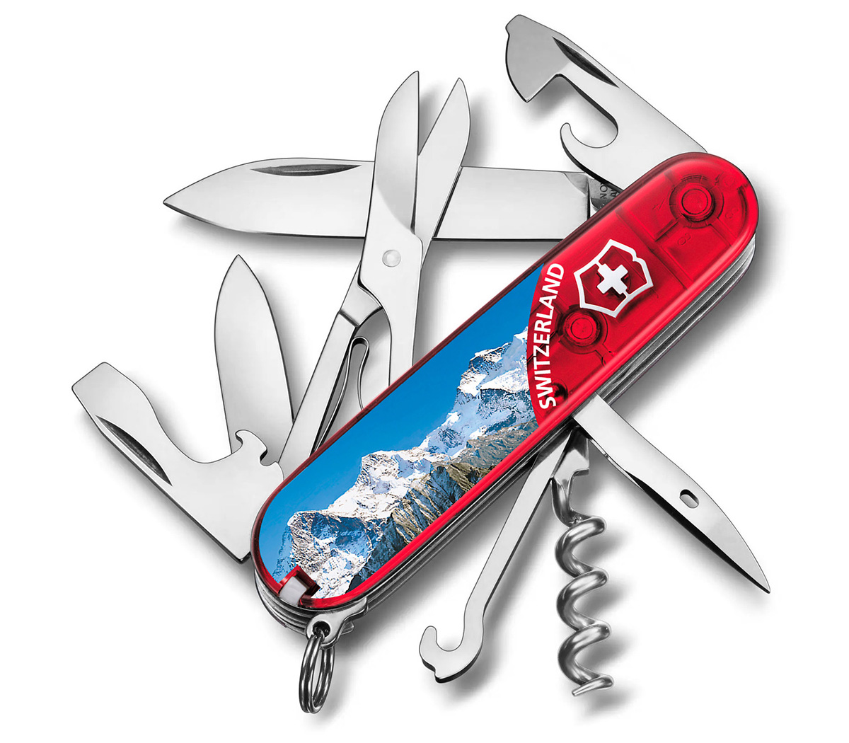 1.3703.TE3 Нож Victorinox Climber Jungfrau 91 мм,14 функций