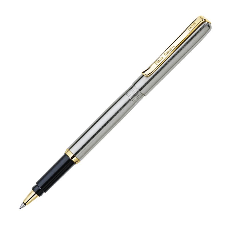 PC0910RP Роллерная ручка Pierre Cardin, корпус латунь+отделка стальн.покрытие+сталь с позолотой