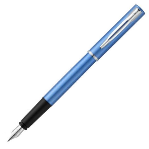 2068195 Ручка перьевая Waterman Graduate Allure Blue F сталь нержавеющая