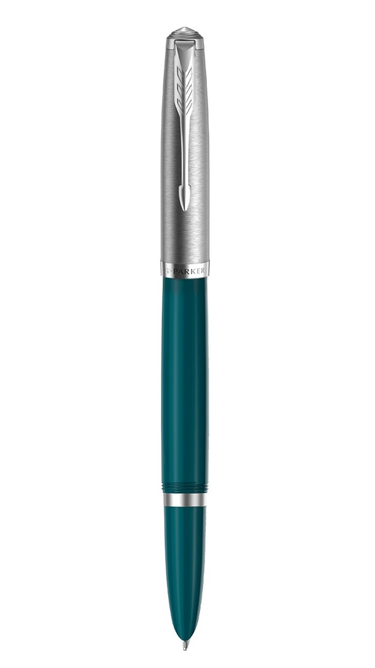 F51 (2123506) Ручка перьевая Parker 51 Core Teal Blue CT F сталь нержавеющая