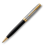K537 (2119787) Ручка шариковая Parker Sonnet Premium Metal Black GT M черные чернила