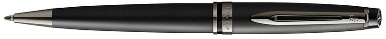 2119251 Ручка шариковая Waterman Expert Delux Metallic Black RT M синие чернила подар.кор.