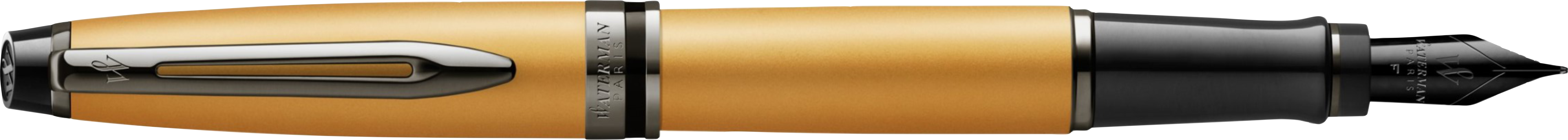 2119257 Ручка перьевая Waterman Expert Deluxe Metallic Gold RT F сталь нержавеющая