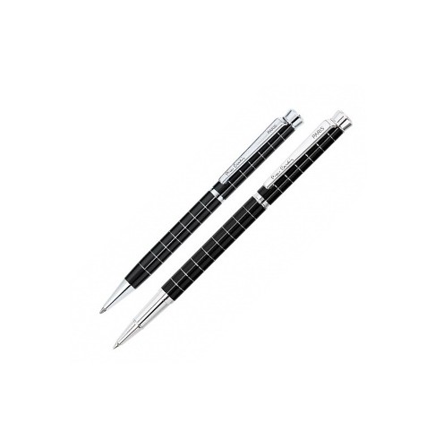 PC0950BP/RP Набор: ручка шариковая+роллер Pierre Cardin. Корпус латунь и глянц.лак