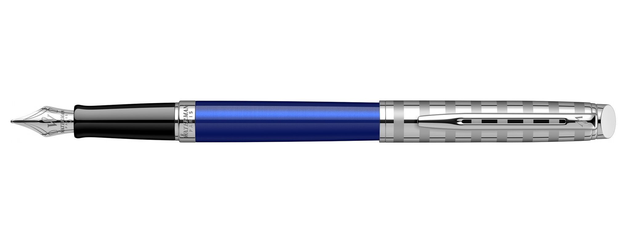 2117784 Ручка перьевая Waterman Hemisphere Deluxe Marine Blue F сталь нержавеющая