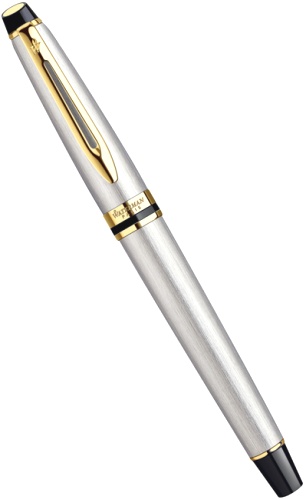 S0952000 Ручка шариковая Waterman Expert 3 Stainless Steel GT M синие чернила подар. кор.