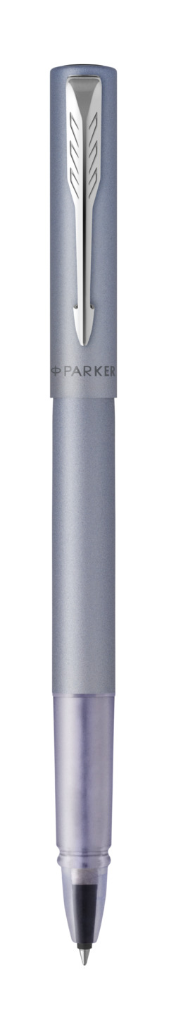T21 (2159775) Ручка роллер Parker Vector XL Silver Blue, цвет чернил black, стержень F в подар.уп.
