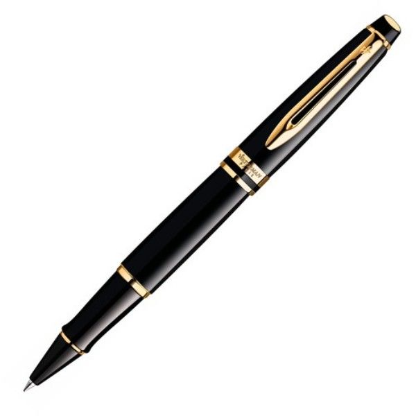S0951680  Ручка-роллер Waterman Expert Black GT. латунь. позолота 23К