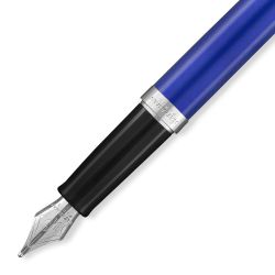 2043217 Ручка перьевая Waterman Hemisphere Deluxe Blue Wave CT F сталь нержавеющая