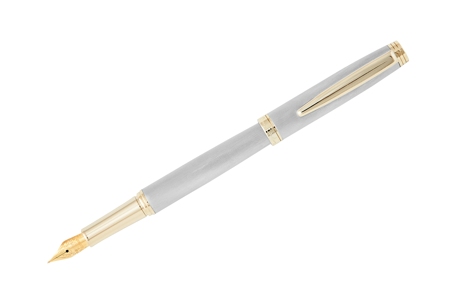PC2303FP Ручка перьевая  Pierre Cardin Shine корпус латунь с сатиновым хромированным покрытием