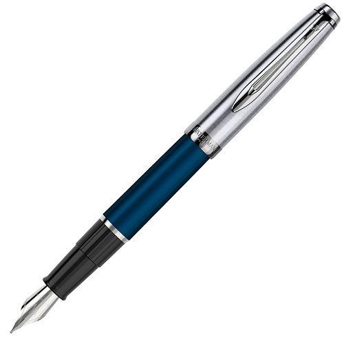 2100380 Ручка перьевая Waterman Embleme Blue CT F сталь нержавеющая