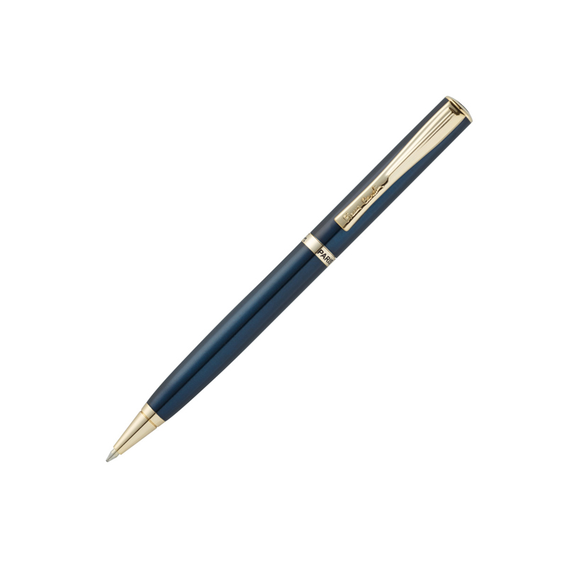 PC0871BP Шариковая ручка Pierre Cardin. ECO. Корпус-латунь. Отделка-синее покрытие металлик.