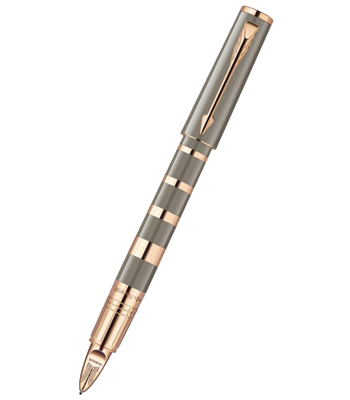 1858538 Ручка 5-й пишущий узел Parker Ingenuity S F503 Ring Taupel&Metal PGT