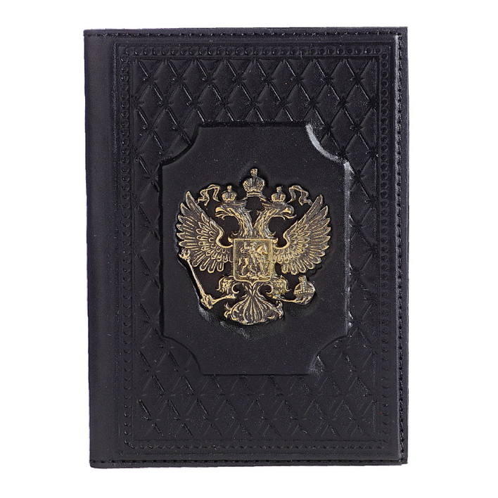 009-09-52А Обложка для паспорта натур.кожа