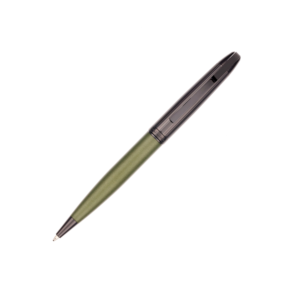PC2035BP Шариковая ручка Pierre Cardin NOUVELLE, цвет черненая сталь и зеленый