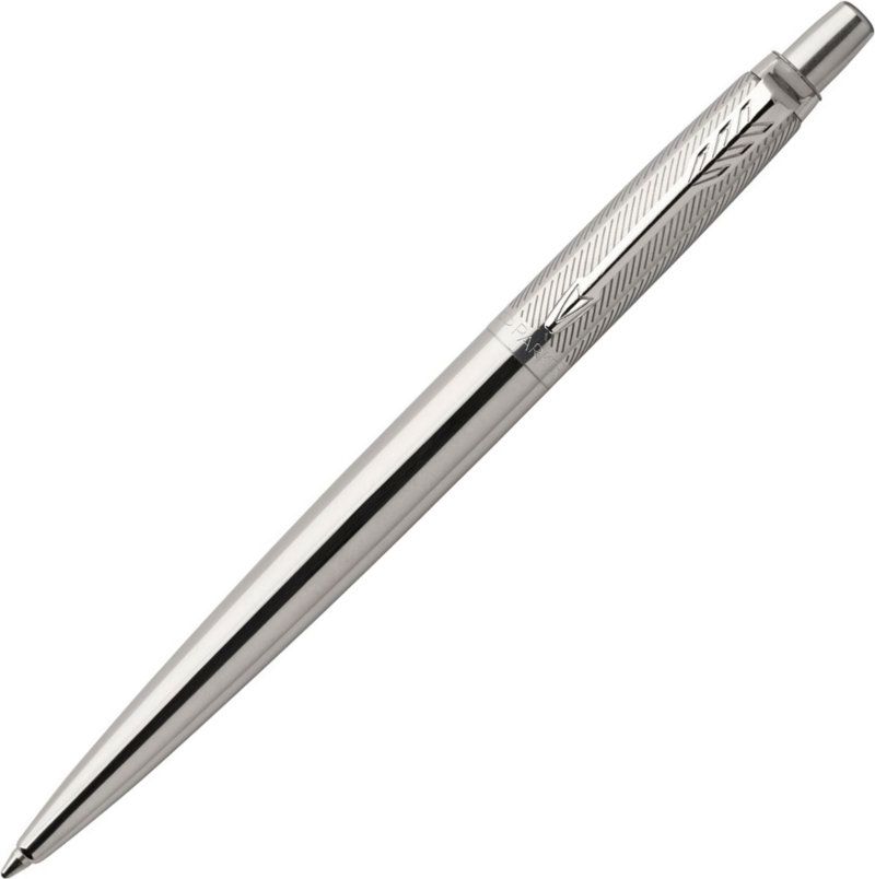 K176 (1953197) Ручка шариковая Parker Jotter Premium Stainless Steel Diagonal CT синяя K161S0908840