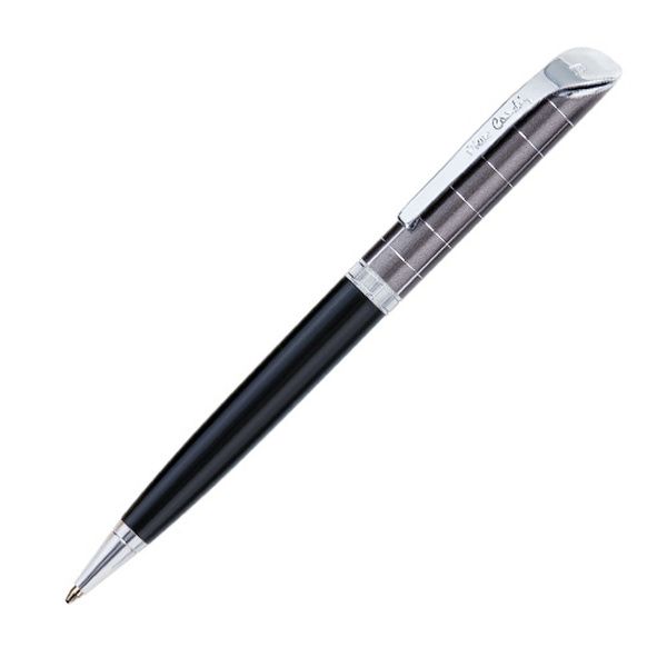 PC0873BP Шариковая ручка Pierre Cardin Gamme, корпус акрил, аллюминий, дизайн сталь, хром