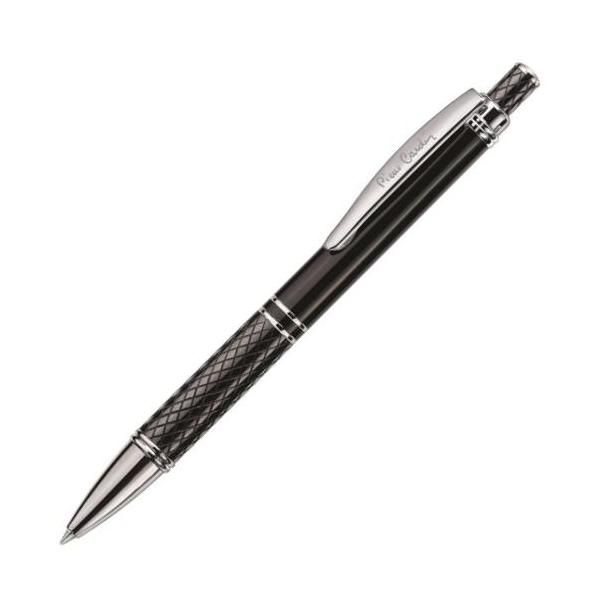 PC0895BP Шариковая ручка Pierre Cardin Gamme, корпус алюминий, черн.глянцевый лак+отделка хром