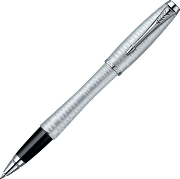 T206 (1906872) Ручка роллер Parker Urban Premium Vacumatic Silver-Blue Pearl