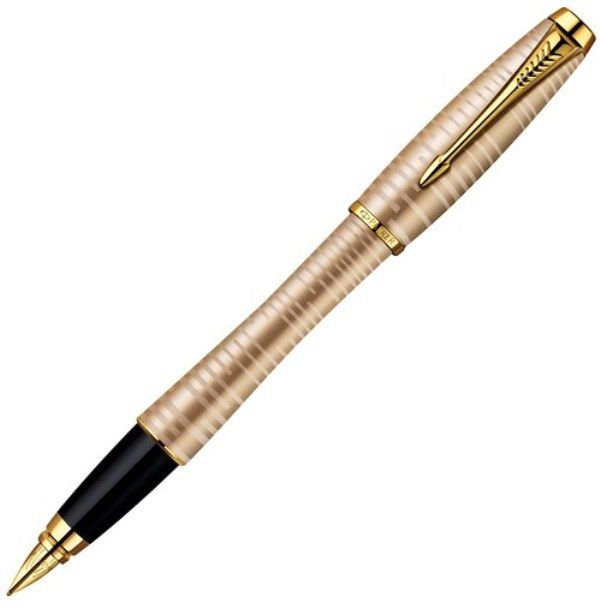 F206(1906852) Ручка перьевая Parker Urban Premium Vacumatic F206 Golden Pearl